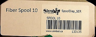 15.999km Lucent/AT&T dispersion-shifted fiber (DS,DSF) spool. With zero dispersion around 1550nm. With actual dispersion test data. With 2 FC/PC fiber connectors. Fiber ID number ending with 'DCB'.