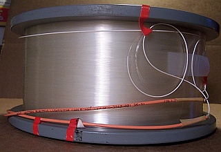 7.109km, 7.809km, or 15.917km Lucent/AT&T dispersion-shifted fiber (DS,DSF) spool. With zero dispersion around 1550nm. Without fiber connectors. Fiber ID number ending with "DCB".
