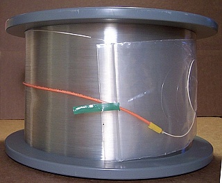 13.164km or 13.214km Lucent/AT&T dispersion-shifted fiber (DS,DSF) spool. With zero dispersion around 1550nm. Without fiber connectors. Fiber ID number ending with "DCB".