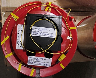 30km or 33km Lucent/AT&T dispersion-shifted fiber (DS,DSF) spool. With zero dispersion around 1550nm.