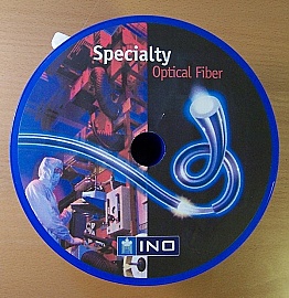 Near 135-meter C-band Er-Yb  co-doped Fiber for high power EDFA, INO model: INO-9000-FOR-037. Price is for one spool/roll