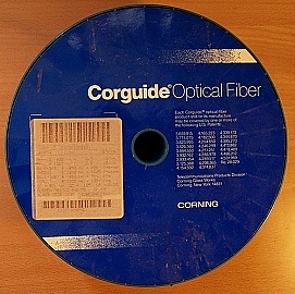 About 1km 50/125um 400um-coated Corguide MMF, by Corning. NA=0.2