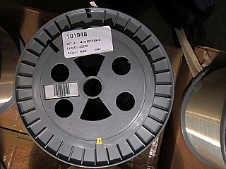 25km or 30km Lucent/AT&T Truewave "-" fiber spool. With negative dispersion around 1550nm. Without fiber connectors. 'UFO' Fiber. Without actual dispersion test data.
