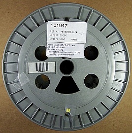 25km or 30km Lucent/AT&T Truewave "-" fiber spool. With negative dispersion around 1550nm. Without fiber connectors. 'UFO' Fiber. Without actual dispersion test data.