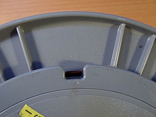 25km Lucent truewave-RS fiber spool.  Fiber is cut at spool internal end, so you cannot use it for transmission test.