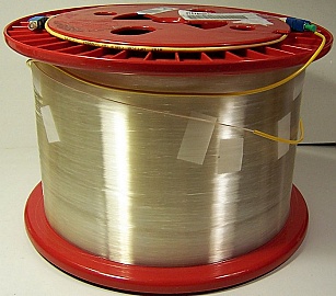 34.66km Lucent Truewave-RS fiber spool. With 2 SC/PC connectors