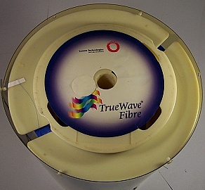 56.32km Lucent Truewave-plus fiber spool.
