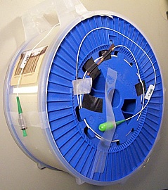 25.26km LEAF fiber spool. With 2 FC/APC connectors,