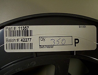 350-meter Fujikura PM bare Fiber, SM.98-P-6/125-UV/UV-250 (200KPSI). Designed for 980nm.  Test sheet photo is from sold spool only.