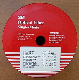 $860 each if buy 4pc. 1100-meter 980nm Polarization-Maintaining Single-Mode Optical Fiber. 3M P/N: CS-99-0102