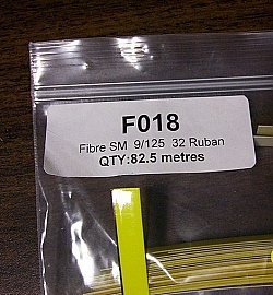 9/125um SM ribbon fiber, 1.1 meter,  32-fiber ribbon. Price is for one piece of 1.1-meter ribbon