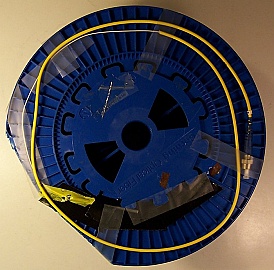 2.260km SMF-28 bare fiber spool, with 2 FC/UPC connectors
