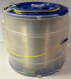 10.56km SMF-28 bare fiber spool, with 2 FC/UPC connectors