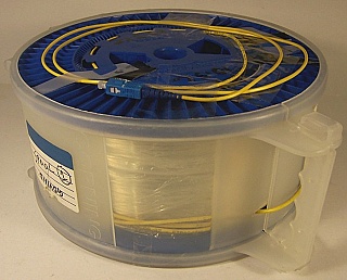 10.56km or 10.58km SMF-28 bare fiber spool, with 2 SC/PC connectors