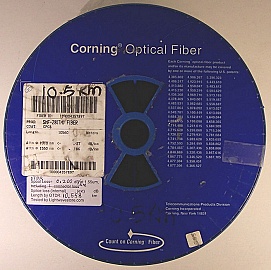 10.56km SMF-28 bare fiber spool, with one SC/PC connector. Internal fiber end is not accessible