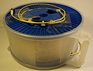 11.56km SMF-28 bare fiber spool, with 2 FC/PC connectors