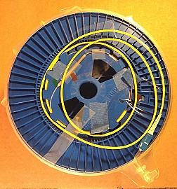 25.26km SMF-28 bare fiber spool with one SC/PC connector and one FC/APC connector