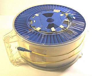 25.26km SMF-28 bare fiber spool, with 2 SC/PC connectors. Fiber spool loss (6.10dB) is a little higher than expected  since this spool uses old specfication