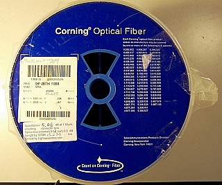 25.23km SMF-28 bare fiber spool, with 2 FC/PC connectors