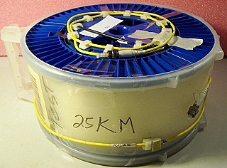 25.26km SMF-28 bare fiber spool, with 2 FC/PC connectors