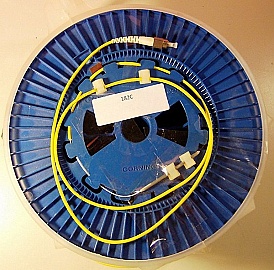 25.26km SMF-28 bare fiber spool, with 2 FC/PC connectors