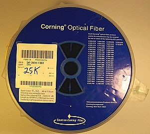 25.26km SMF-28 bare fiber spool, with 2 FC/PC connectors