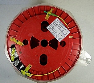 25.8km Lucent standard SM fiber spool. It is Matched-Cladding standard SM Fiber, type: MC-SM.