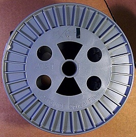 3.6km to 26km Lucent/AT&T standard SM bare fiber spool. Low attenuation.