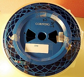 34.41km SMF-28 bare fiber spool, with one SC/PC and one LC/PC connector