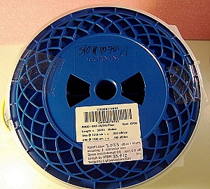 34.41km SMF-28 bare fiber spool, with one SC/PC and one LC/PC connector