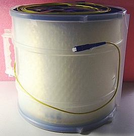 35.76km SMF-28 bare fiber spool, with 2 SC/PC connectors