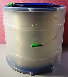 35.4856m SMF-28 bare fiber spool, with 2 FC/APC connectors