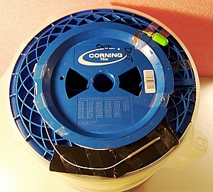 35.4856m SMF-28 bare fiber spool, with 2 FC/APC connectors