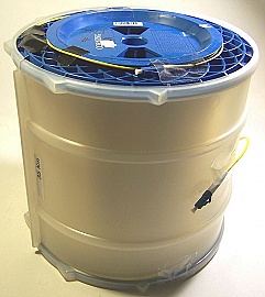 35.134km SMF-28 bare fiber spool, with 2 LC/PC connectors