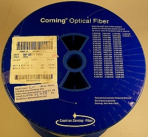 39.458km SMF-28 bare fiber spool, with two FC/APC connectors.