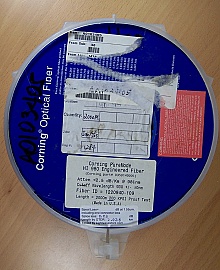 2000-meter Corning PureMode HI 980 Engineered fiber, single-mode fiber for 980nm pump laser application.