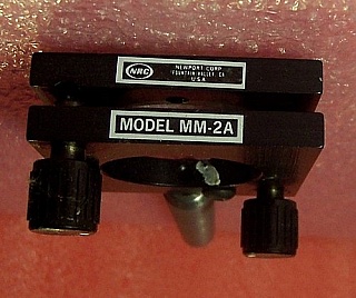 Newport Model: MM-2A Mirror Mount. With holder.