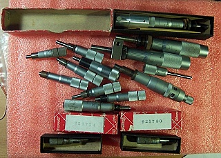 Lot of Starrett Micrometer-Heads. Used. 'Sell As Is', 'No Return'
