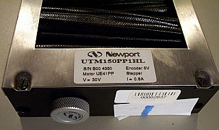 Newport UTM150PP1HL Motorized Linear Stage, with UE41PP stepper-motor drive