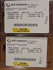 Min order qty=4pc. 1.3/1.55um PIN photodiode. JDS model: EPM 650 250, PN: 06500658-014.