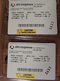 Min order qty=4pc. 1.3/1.55um PIN photodiode. JDS model: EPM 650 250, PN: 06500658-014.