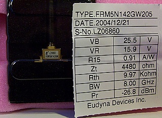 10Gb APD/Preamp receiver,  Model: FRM5N142GW202A01 or FRM5N142GW202A03