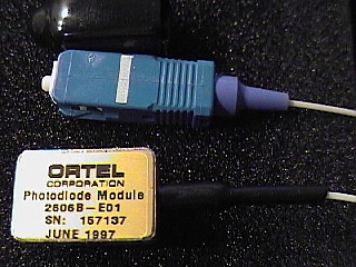1.3/1.55um fiber PHOTODIODE Receiver module. 5MHz to 200MHz. Ortel model: 2606B. With SC/PC.
