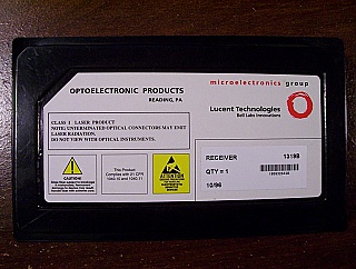 2.5Gb Lucent APD 1319B receiver module, 1.3/1.55um