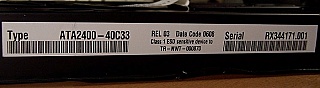 Min order qty =4.  2.5Gb APD receiver,  with FC/PC connector.  Bookham model: ATA2400-40C33