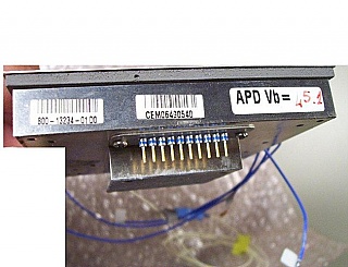 2.5Gb Fujitsu FRM5W231DR APD receiver with Lucent LG1600FXH Clock and Data Regenerator, 1.3/1.55um