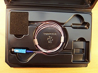 Optical PIN-TIA receiver. Bandwidth >5MHz. 1.31/155um. With SC/PC MM fiber connector. Lasertron model: QDFB-005-103