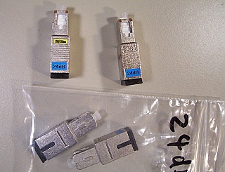 24dB Fiber adapter with fixed loss, SC/UPC - SC/UPC