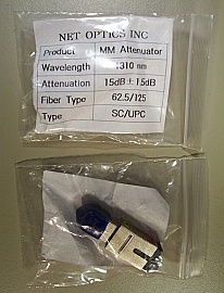 15dB MM Fiber adapter with fixed loss, SC/UPC - SC/UPC