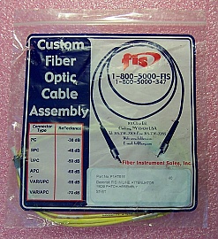 15 dB at 1550nm 1-meter ST-ST 3mm cable fiber jumper. FIS P/N: F1ATS15